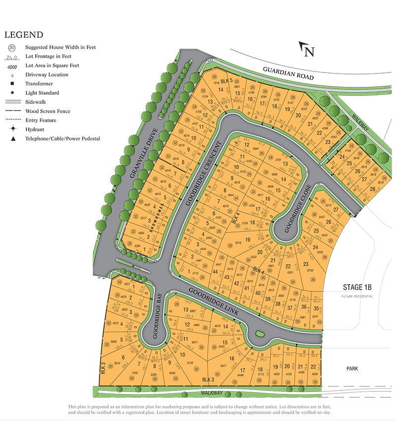 Granville Stage 1A Area Map